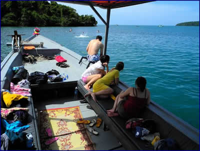 Activities on Koh Ta Kiev Island.